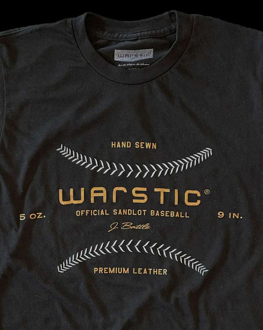 Apparel * | Warstic Baseball Tee (Black) Fashion