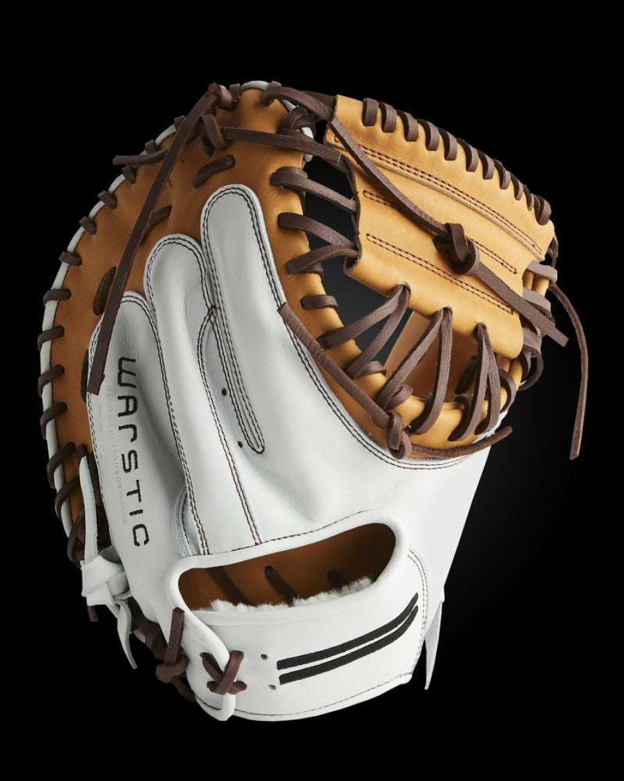 Softball * | Ik3Fp Series Japanese Kip Catcher'S Mitt- White Hawk Style Original