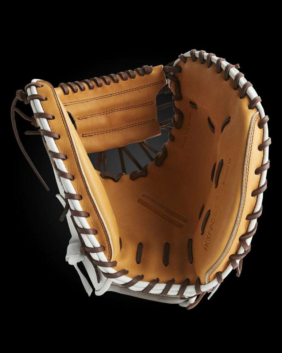 Softball * | Ik3Fp Series Japanese Kip Catcher'S Mitt- White Hawk Style Original