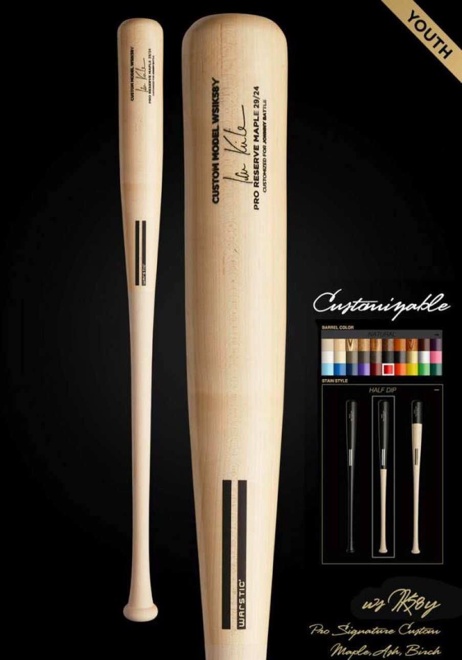 Baseball * | Ian Kinsler Wsik58Y Youth Customizable Pro Signature Wood Bat Discount