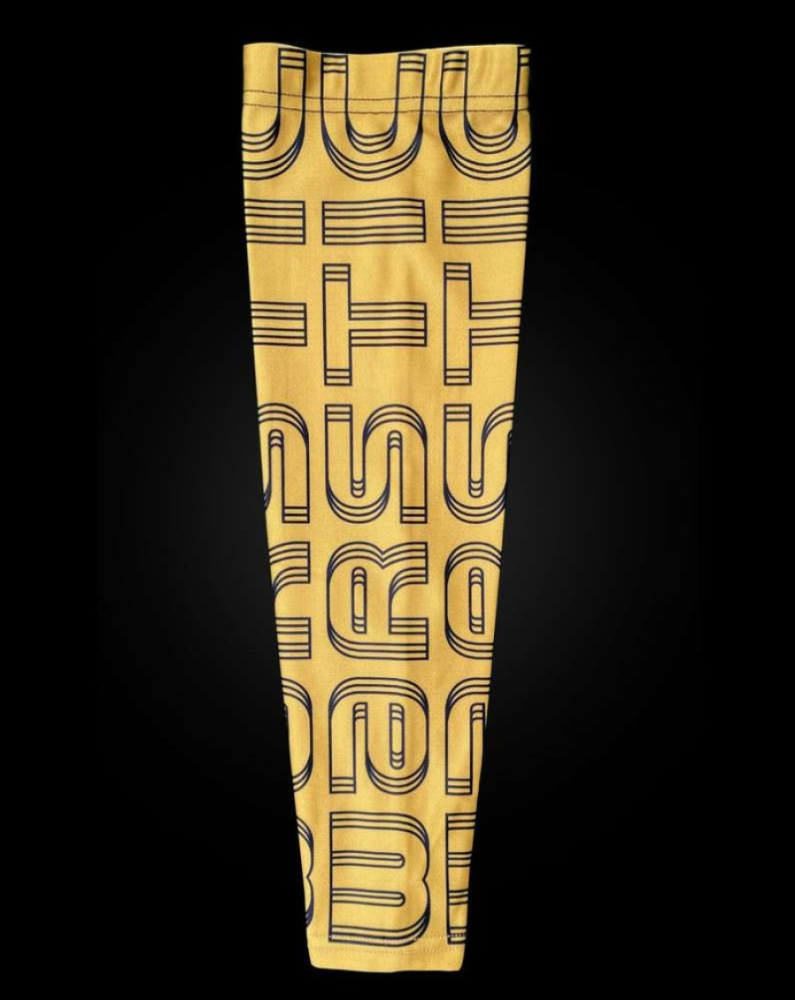 Apparel * | Arm Sleeve Warstic Gold & Black Cheaper