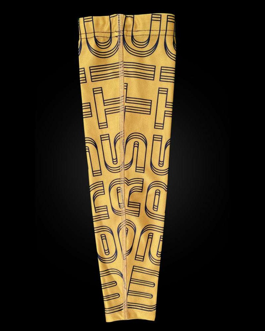 Apparel * | Arm Sleeve Warstic Gold & Black Cheaper