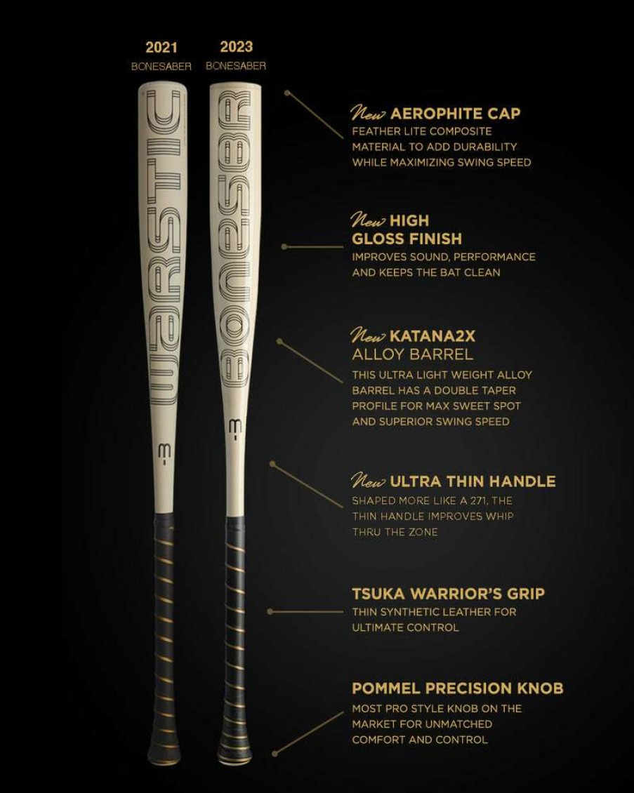 Baseball * | Bonesaber Bbcor Metal Baseball Bat Premium