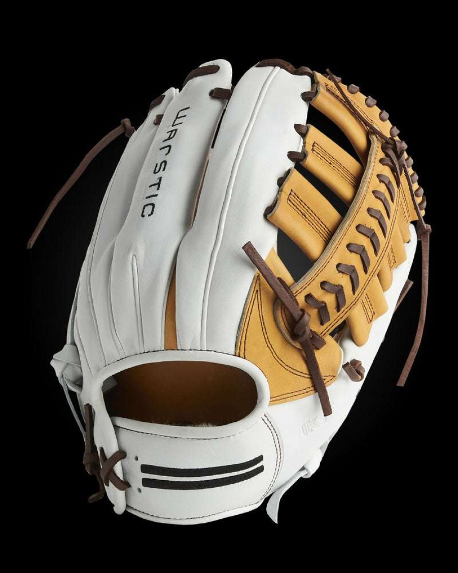 Softball * | Ik3Fp Series Japanese Kip Outfield Glove- White Hawk Style Promotion