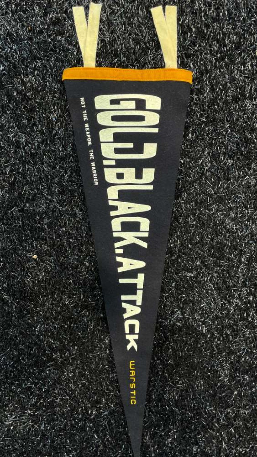 Baseball * | Gold Black Attack Pennant Cheaper