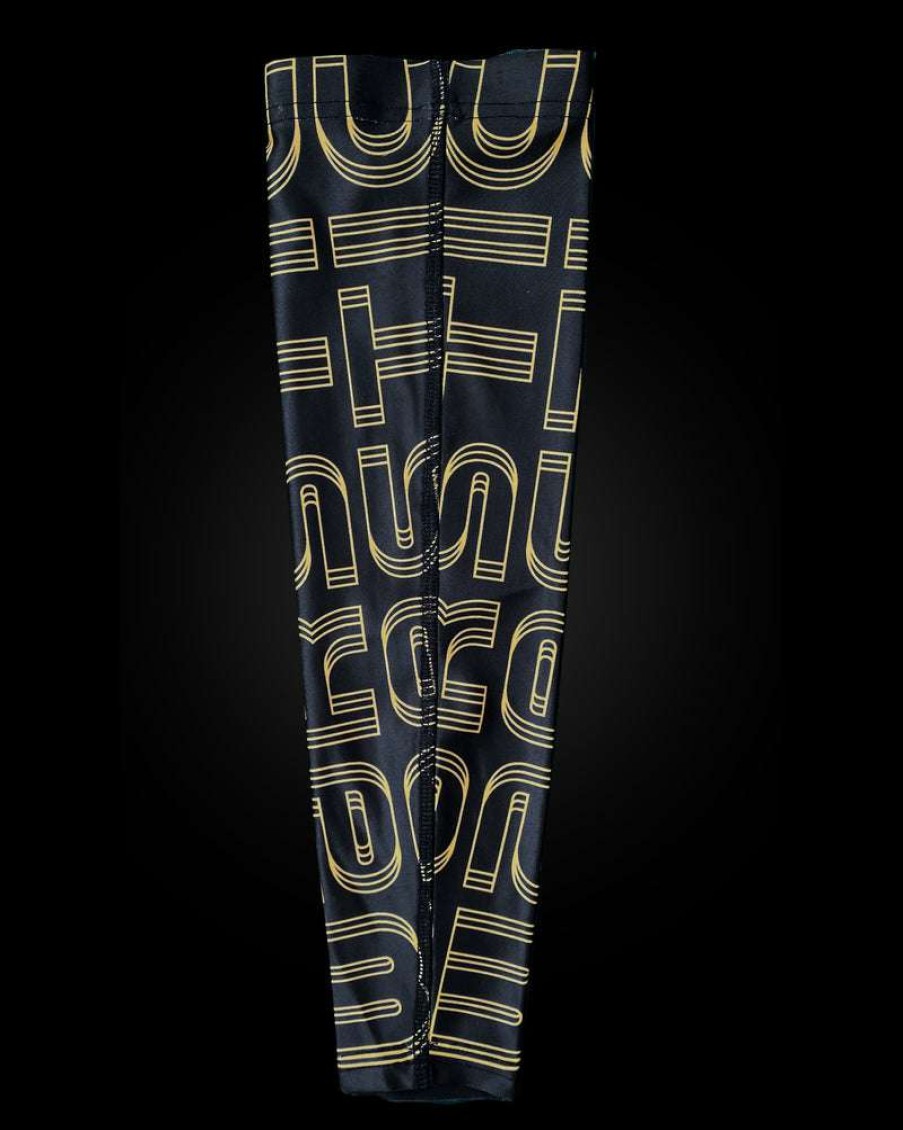 Apparel * | Arm Sleeve Warstic Black & Gold Original