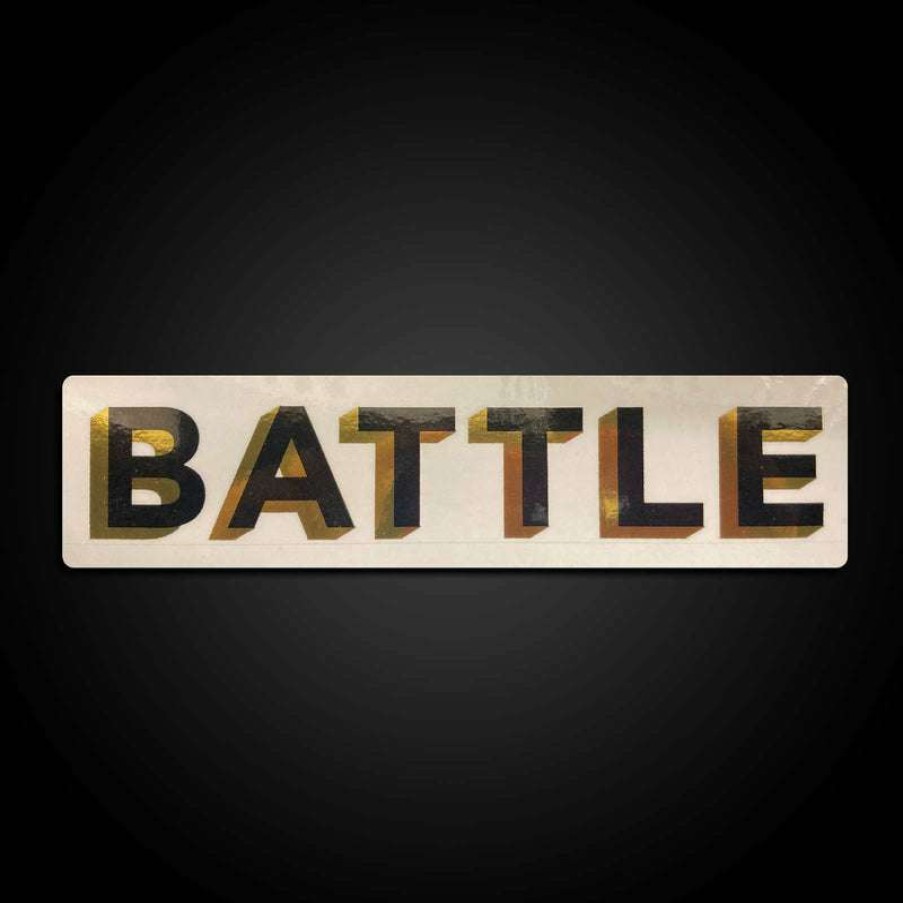 Baseball * | Battle Bold (Black/Gold) Sticker Classical