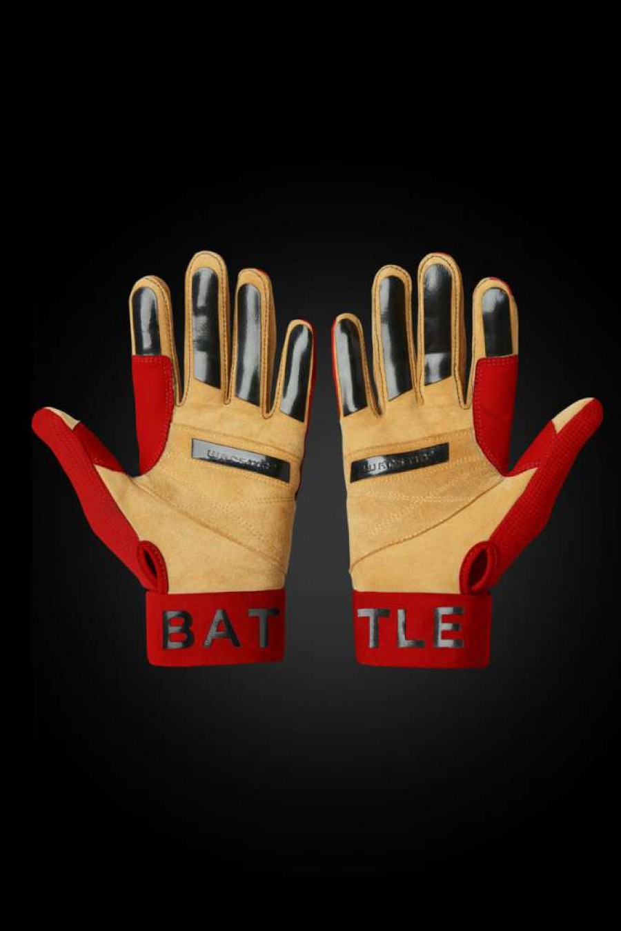 Baseball * | Workman3 Batting Gloves "Red/Black" Top Sell