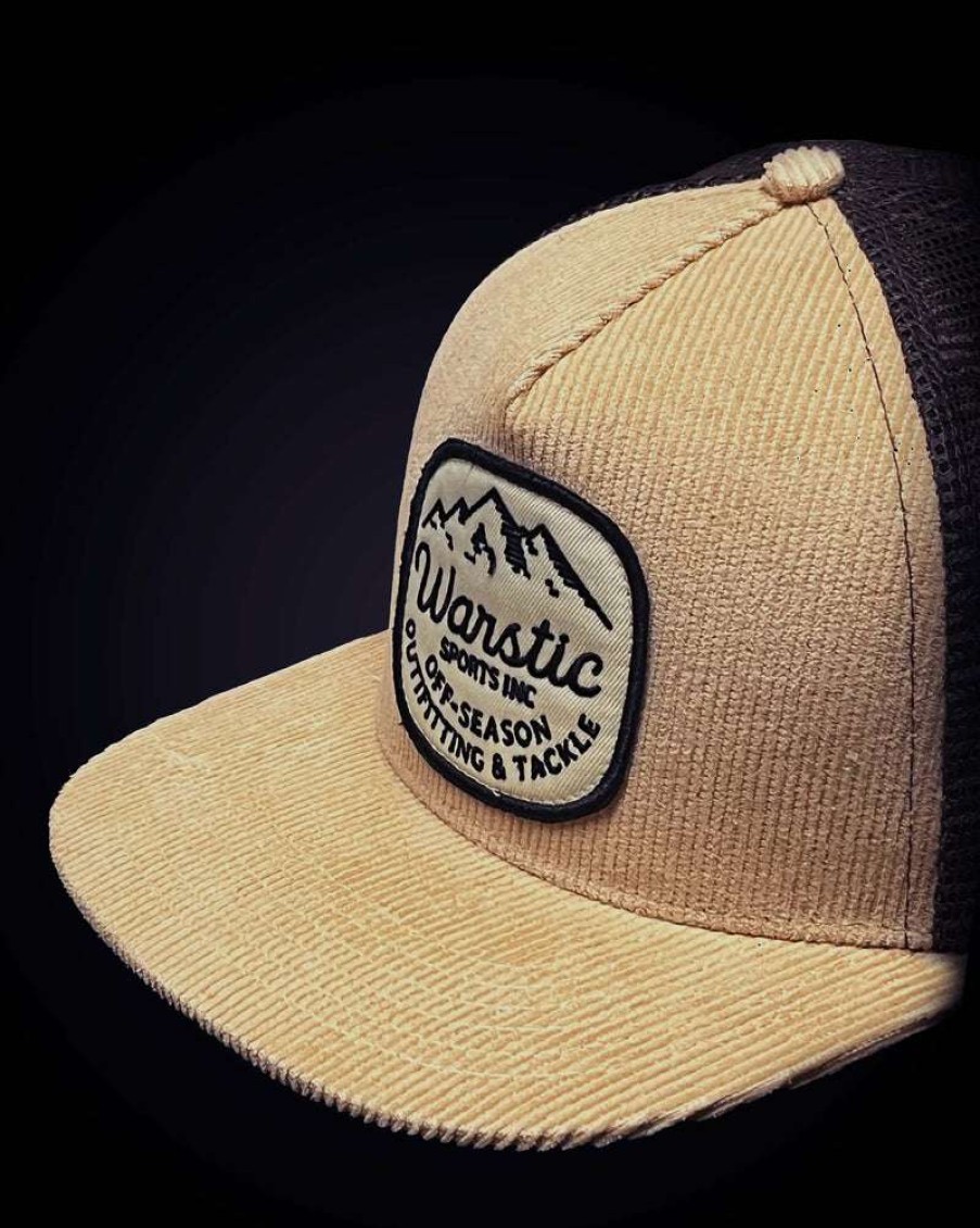 Apparel * | Corduroy Trucker Snapback Khaki/Tobacco (Tackle) Original