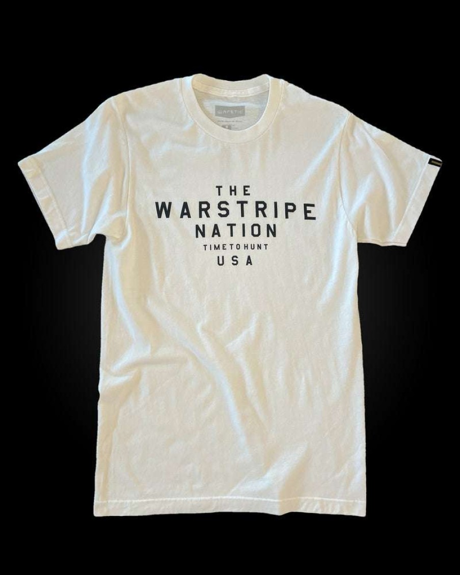 Apparel * | Warstripe Nation Tee (Vintage White) Fashion