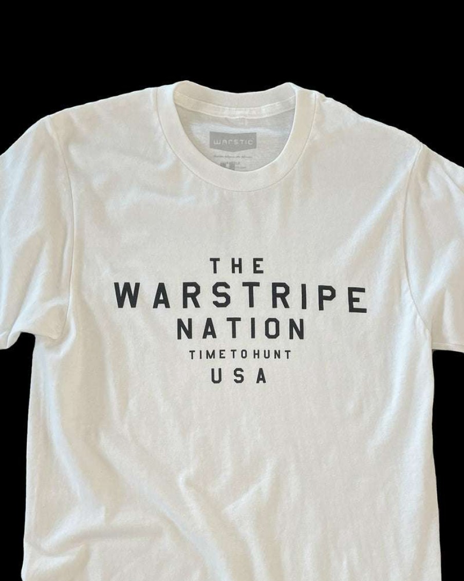 Apparel * | Warstripe Nation Tee (Vintage White) Fashion