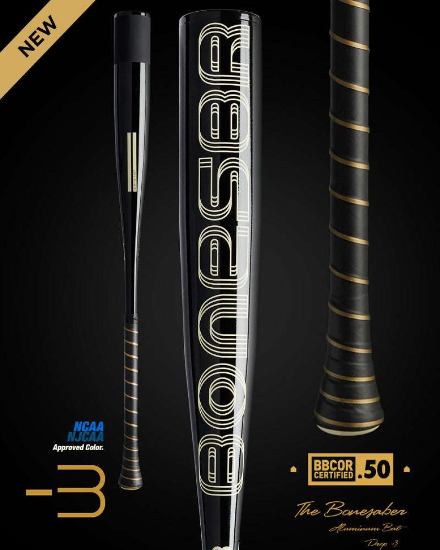 Baseball * | Bonesaber Black Cobra Edition Bbcor Metal Baseball Bat Bestsellers