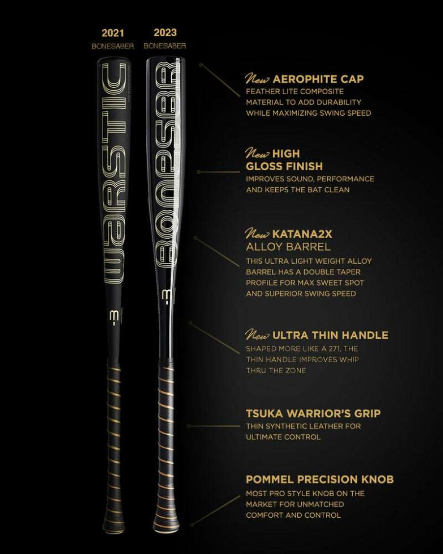 Baseball * | Bonesaber Black Cobra Edition Bbcor Metal Baseball Bat Bestsellers