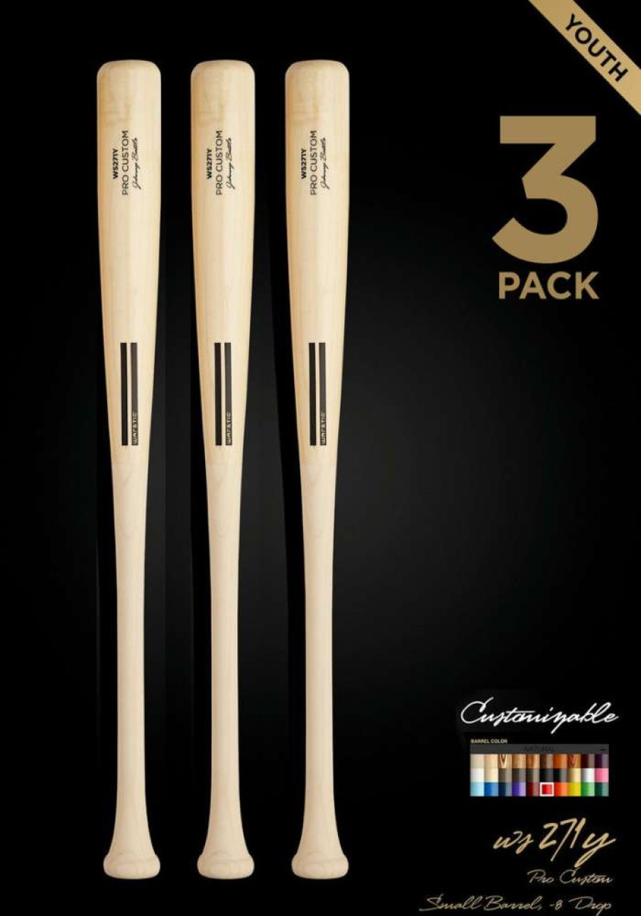 Baseball * | Ws271Y Wood Bat 3 Pack Bestsellers