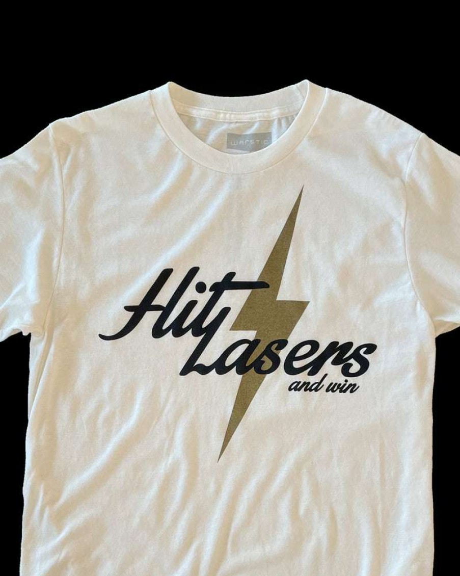 Apparel * | Hit Lasers Tee (Vintage White) Discounts