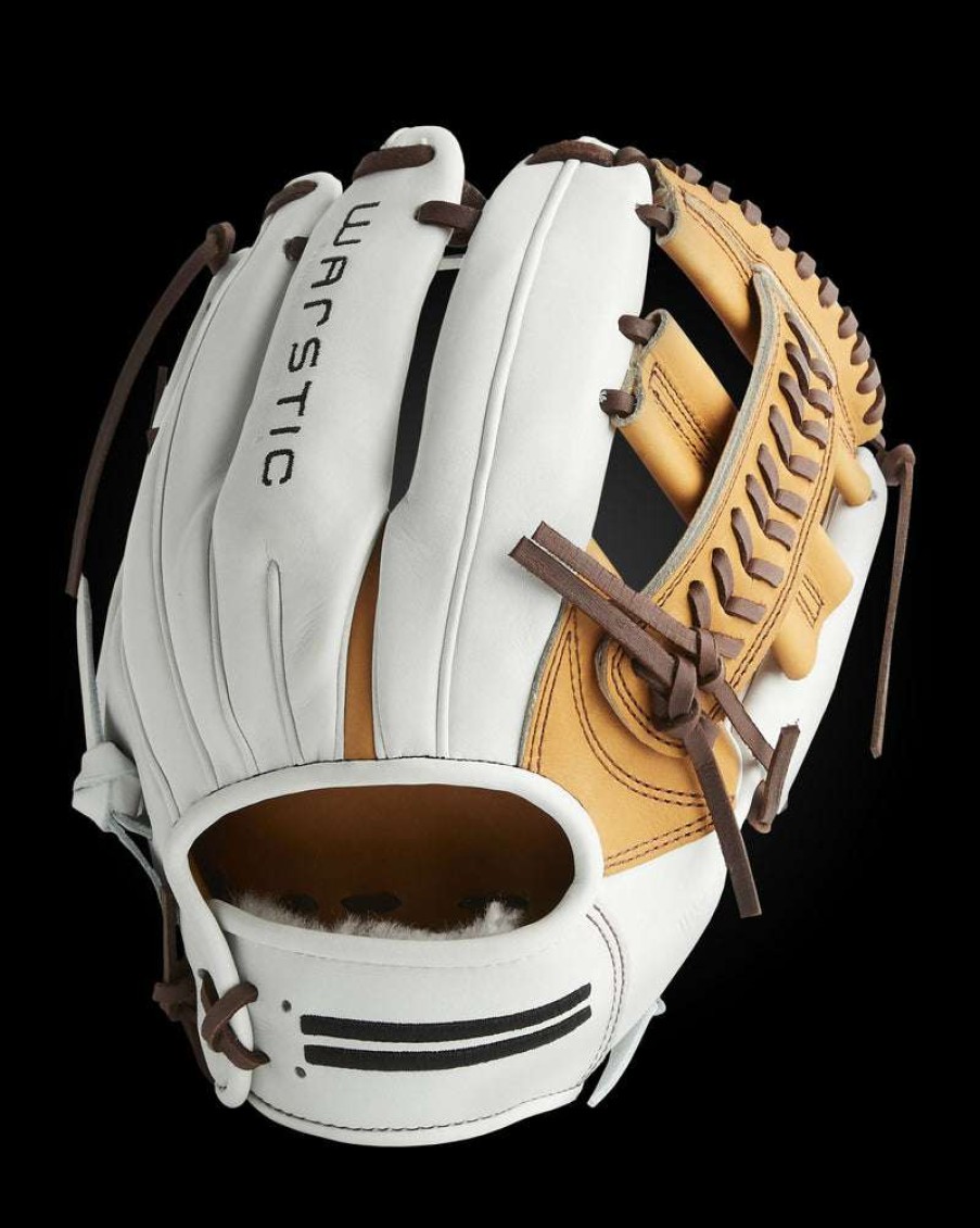 Softball * | Ik3Fp Series Japanese Kip Infield Glove- White Hawk Style Bestsellers