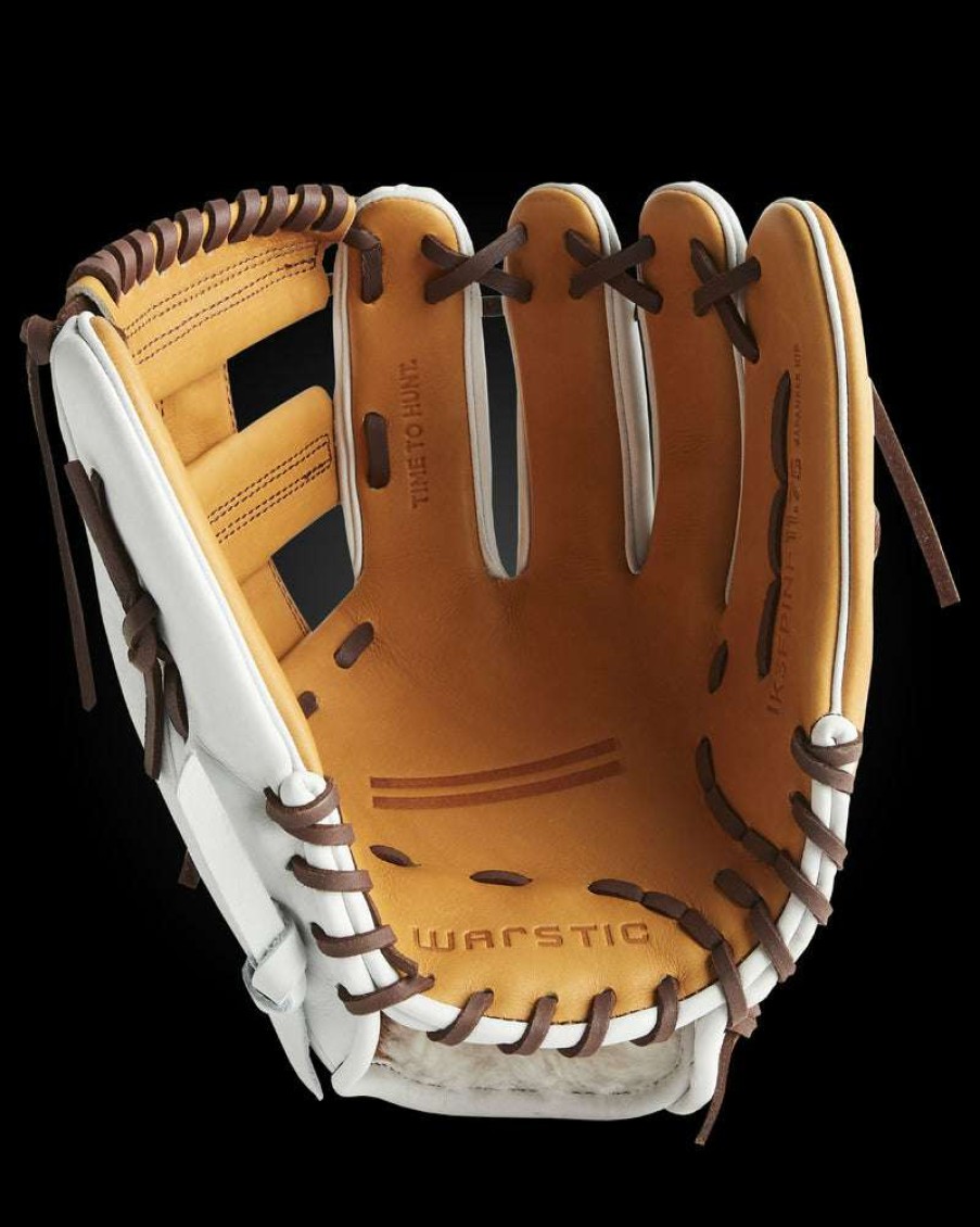 Softball * | Ik3Fp Series Japanese Kip Infield Glove- White Hawk Style Bestsellers