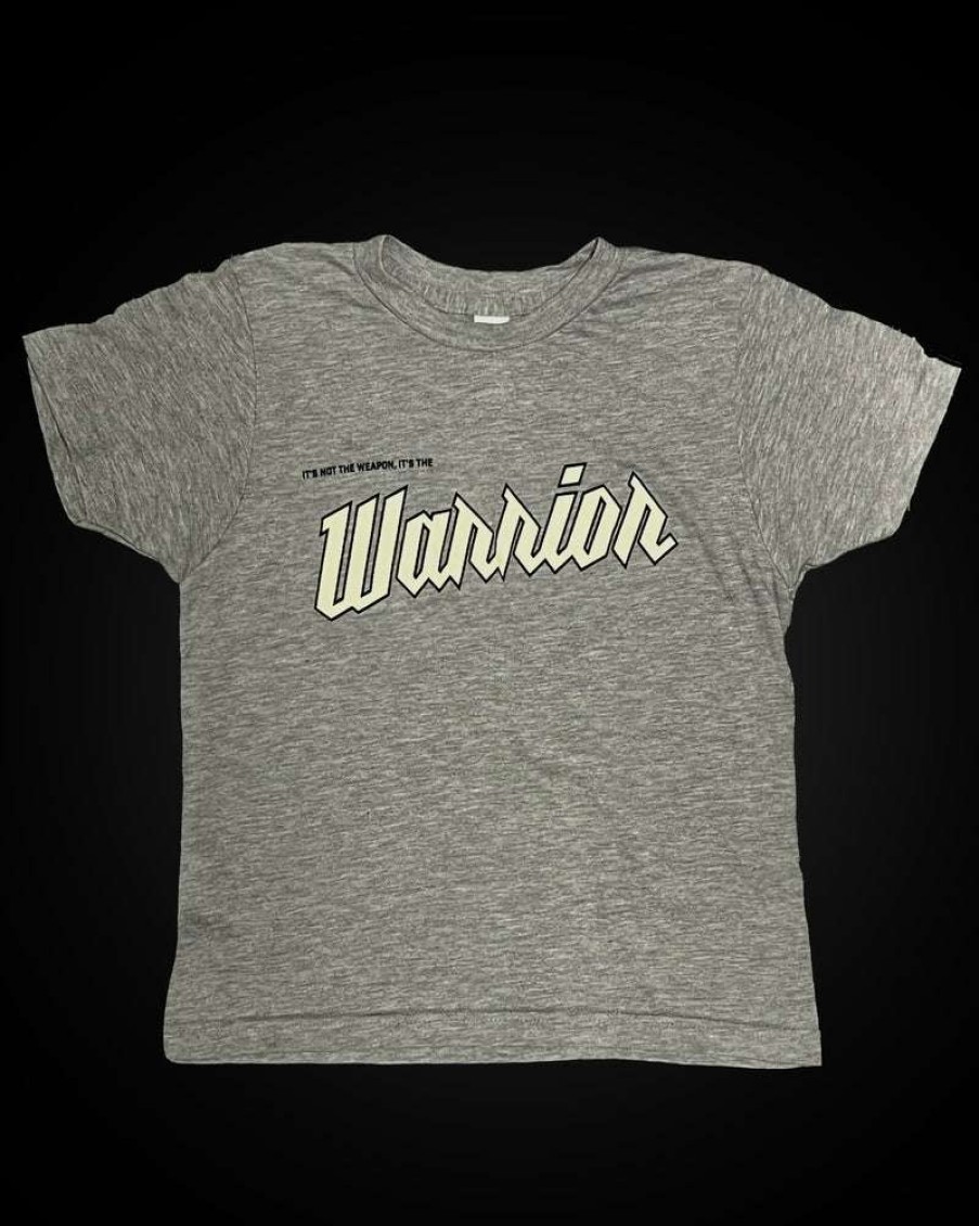 Apparel * | Not The Weapon, The Warrior Tee Youth (Gray) Fashion