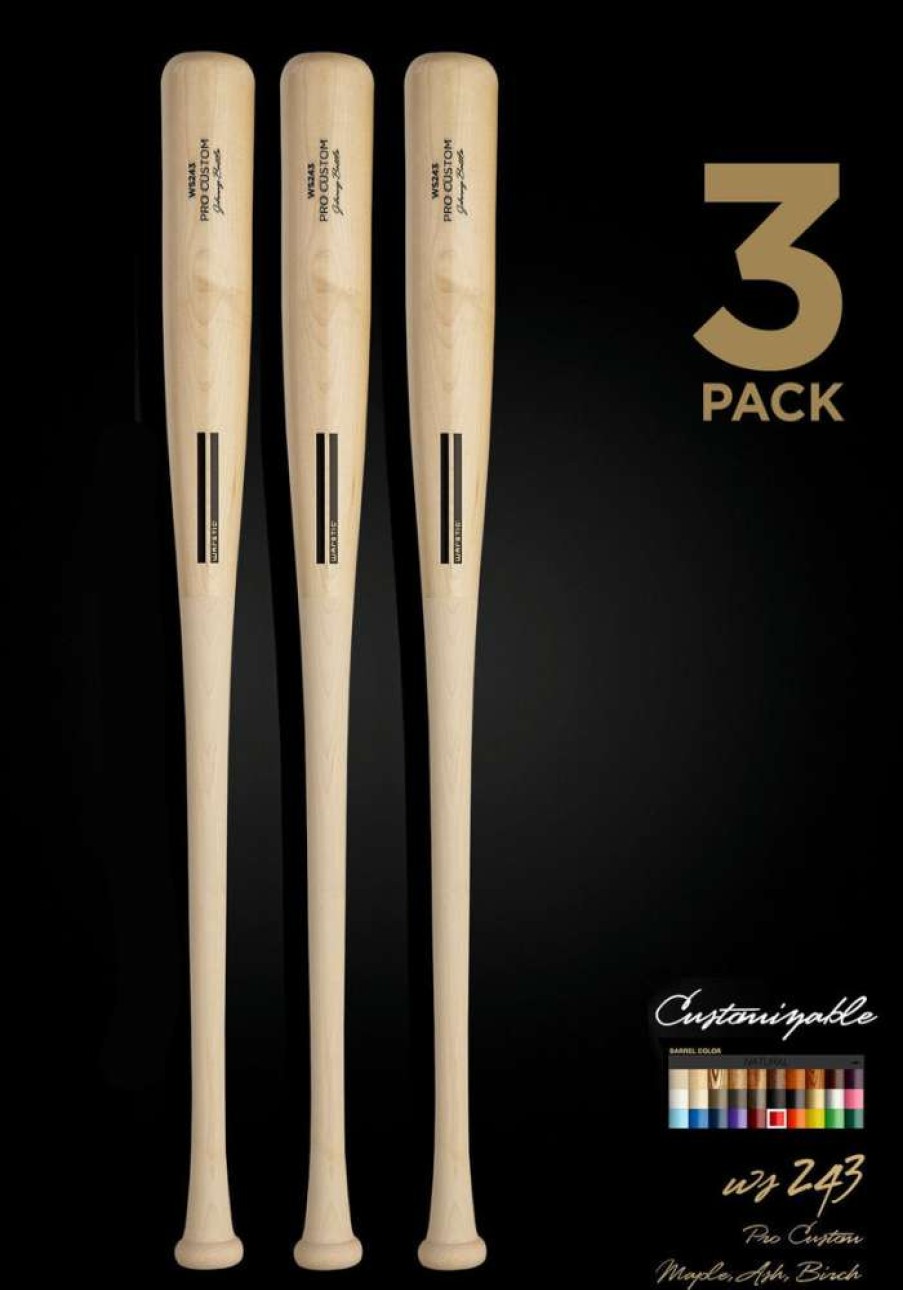 Baseball * | Ws243 Wood Bat 3 Pack Excellent