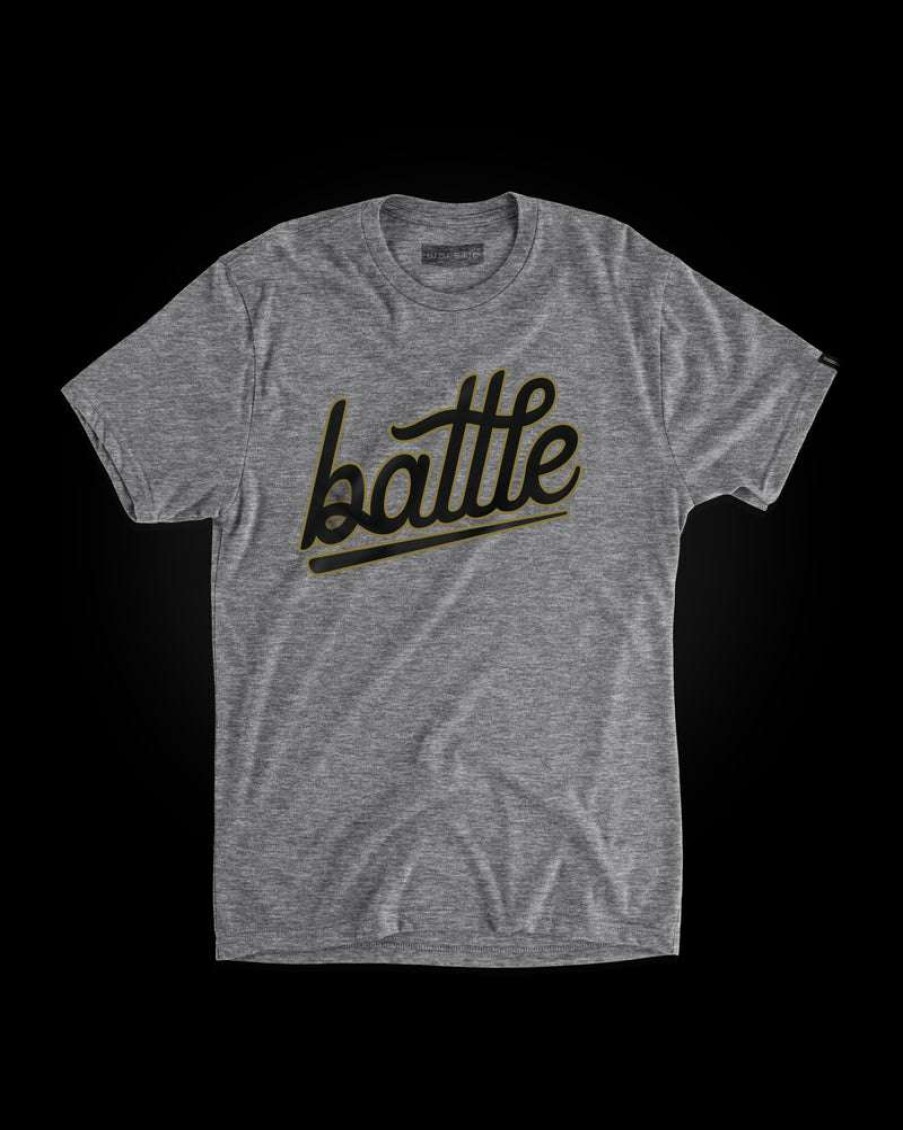 Apparel * | Battle Youth Tee (Gray/Black/Gold) Cheap Online