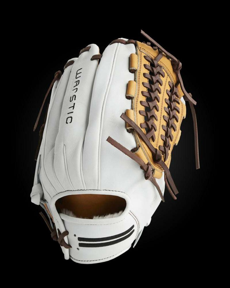 Softball * | Ik3Fp Series Japanese Kip Pitcher'S Glove White Hawk Style Excellent