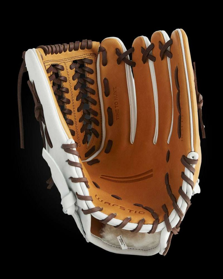 Softball * | Ik3Fp Series Japanese Kip Pitcher'S Glove White Hawk Style Excellent