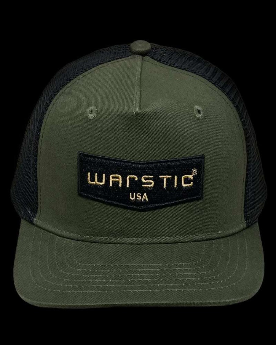 Apparel * | Trucker Snapback Army Green/Black (Chevron) Discount