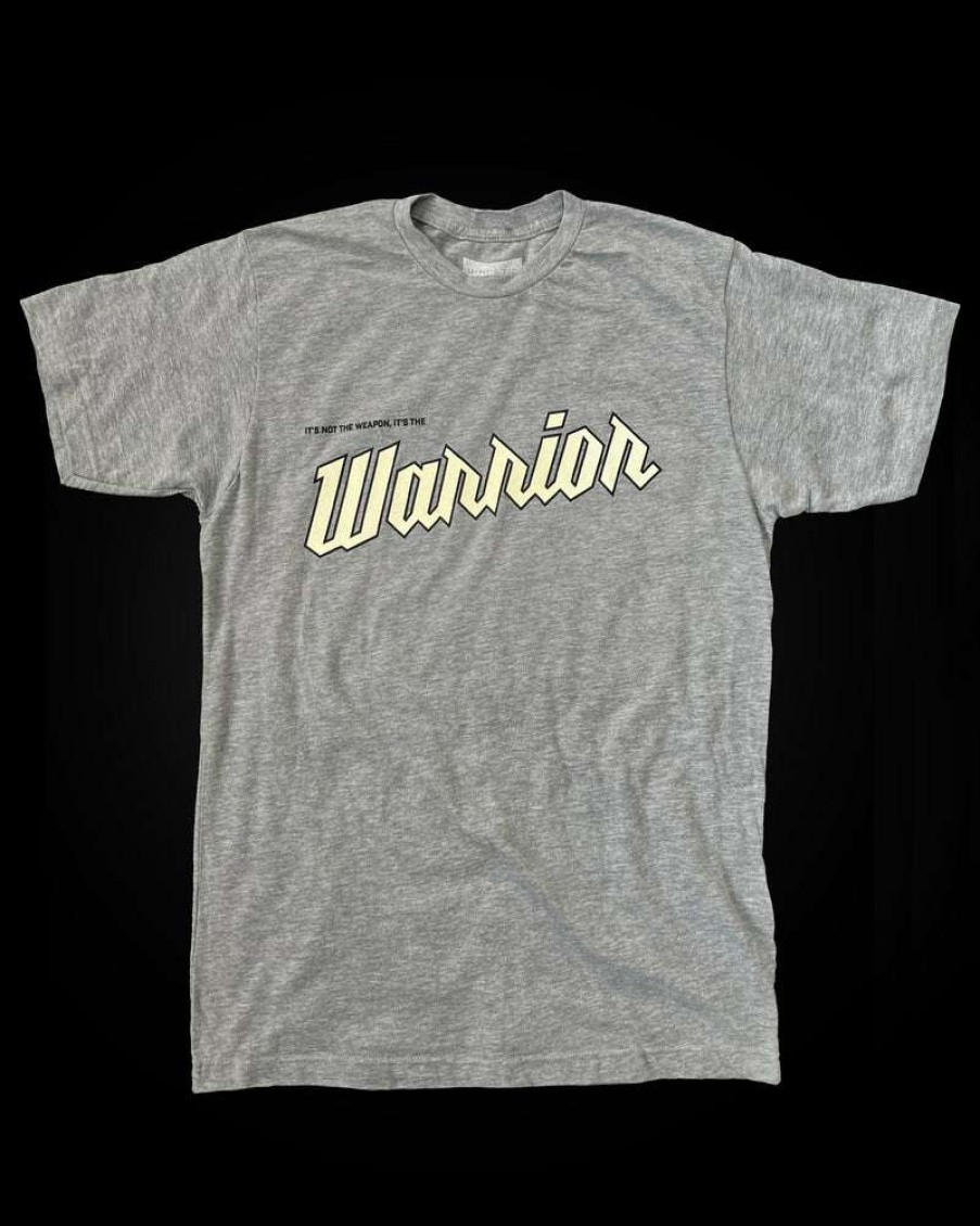 Apparel * | Not The Weapon, The Warrior Tee (Gray) Discount Store