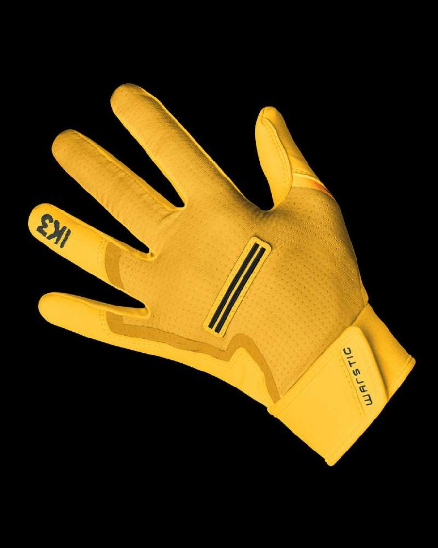 Baseball * | Ik3 Pro Batting Gloves "Athletic Gold" Original