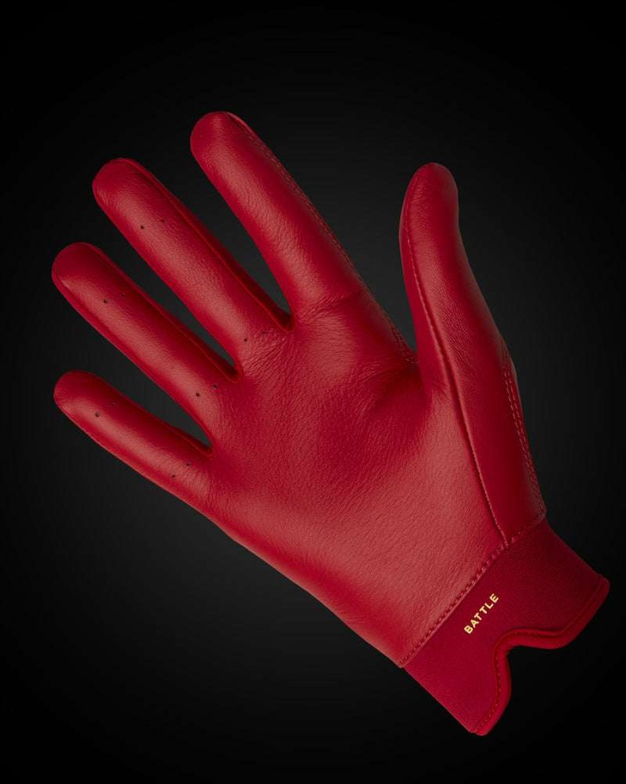 Baseball * | Ik3 Pro Batting Gloves "Red" Discount